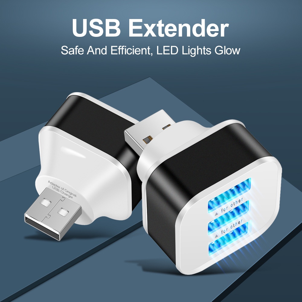 Laptop Charger - 3-portowy adapter gniazd USB 3 w