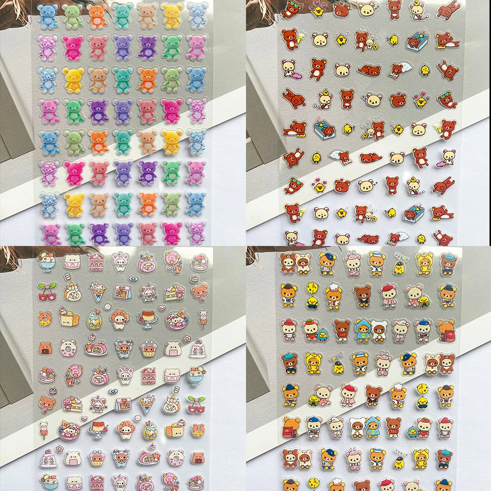 Laptop Original Accessories - Naklejki PVC Super Mini Różowe Rilakkuma