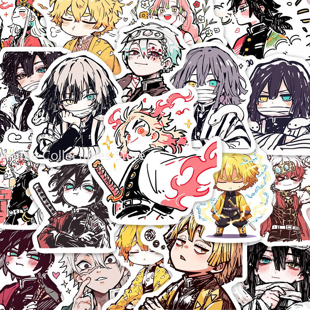 Laptop Original Accessories - 55 szt. Naklejek Demon Slayer Kamado