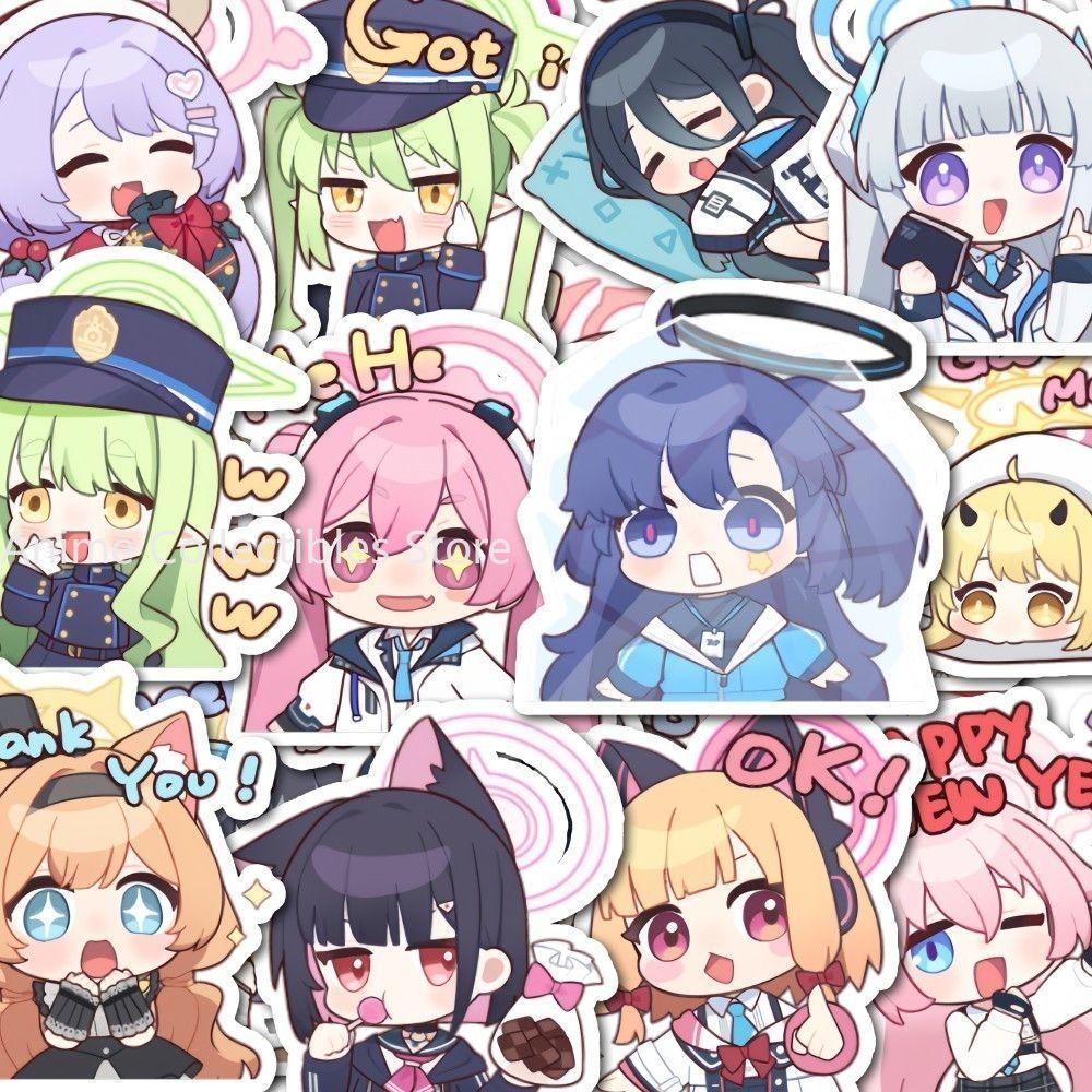 Laptop Original Accessories - 48 sztuk naklejek z motywami anime