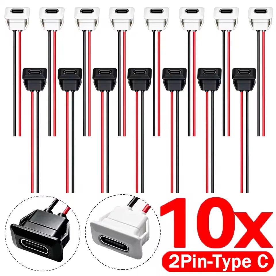 Usb C Hub - Gniazdo USB typu C, wodoodporne, 2-pinowe,