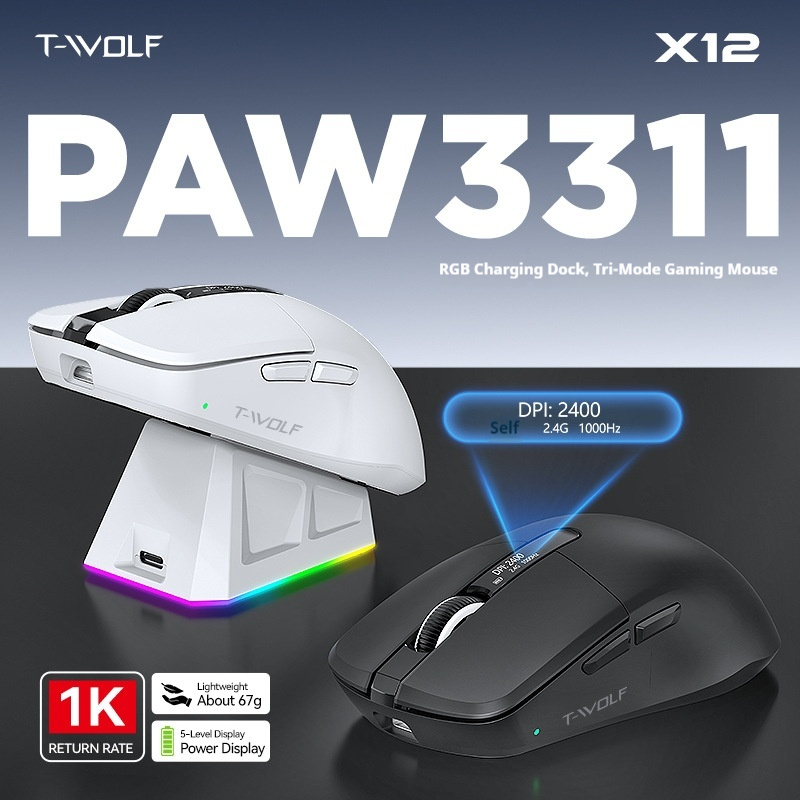 T-Wolf X12 – bezprzewodowa mys – Laptop Mouse recenzja i cena