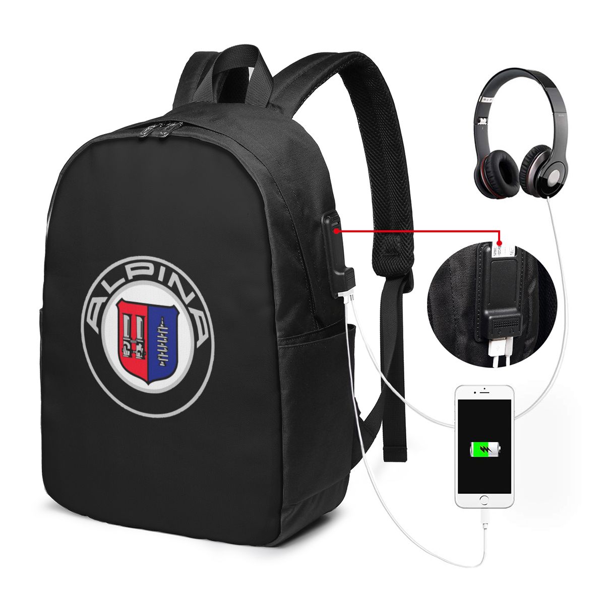 Alpina - Plecak z klasycznymi  – Laptop Bag recenzja i cena