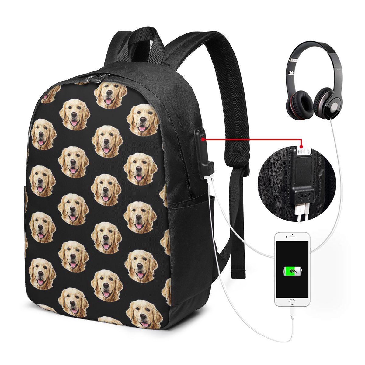 Zabawny plecak z portretem twa – Laptop Bag recenzja i cena